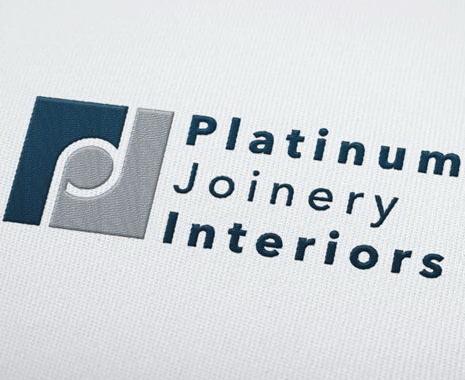 platinum joinery interiors logo embroidered mockup