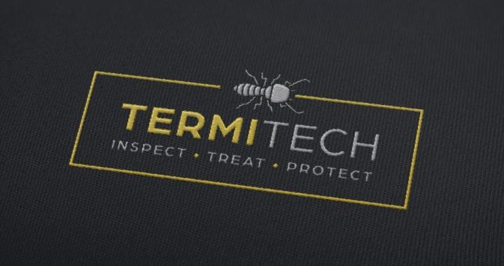 termitech logo embroidered mockup