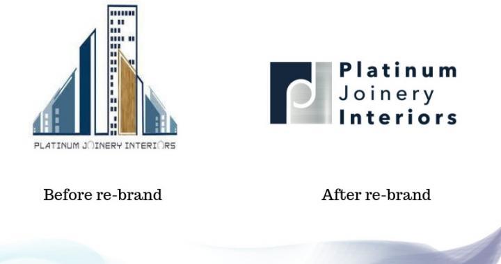 Platinum joinery interiors before and after logos