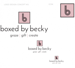 boxed by becky logo concepts