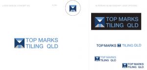 Top marks tiling logo concepts