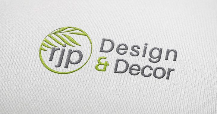 RJP Design and Decor Embroidered logo mockup