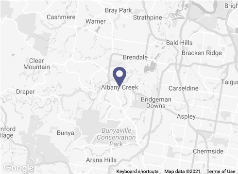 albany creek location on google map